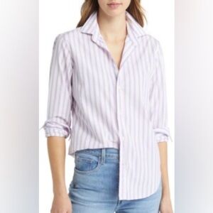Frank & Eileen Barry Superlux Button Up Women’s Size Small Pink/Blue